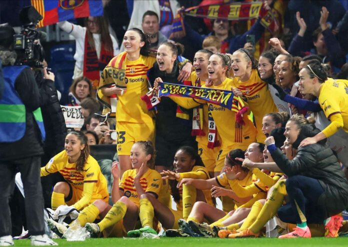 Los goles de Bonmatí y Rolfö llevan al Barcelona a la final del 25-M en San Mamés